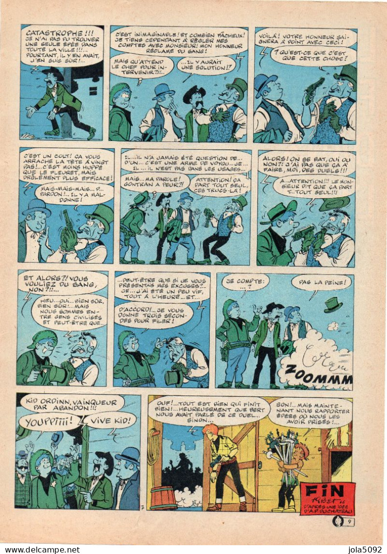 TIBET - KID ORDIN - Affaire d'Honneur - Histoire complète 7 planches issues du Journal Tintin