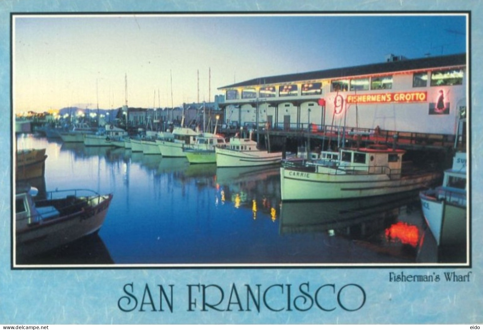 UNITED STATES - 1992 - SAN FRANCISCO, FISHERMAN'S WHARF POSTCARD WITH STAMP. - Usati