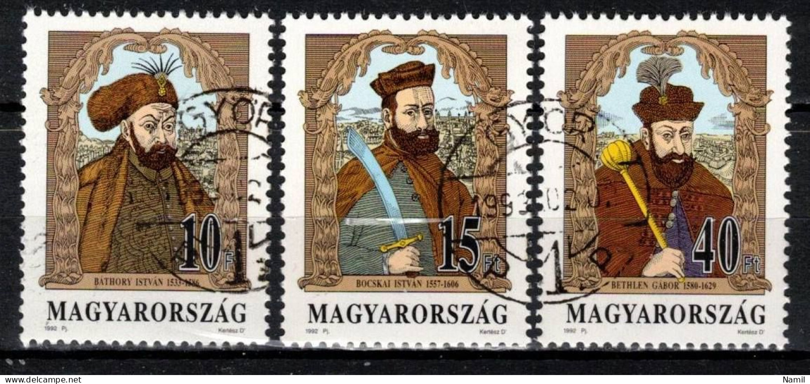 Hongrie 1992 Mi 4217-9 (Yv 3389-91), Obliteré - Used Stamps