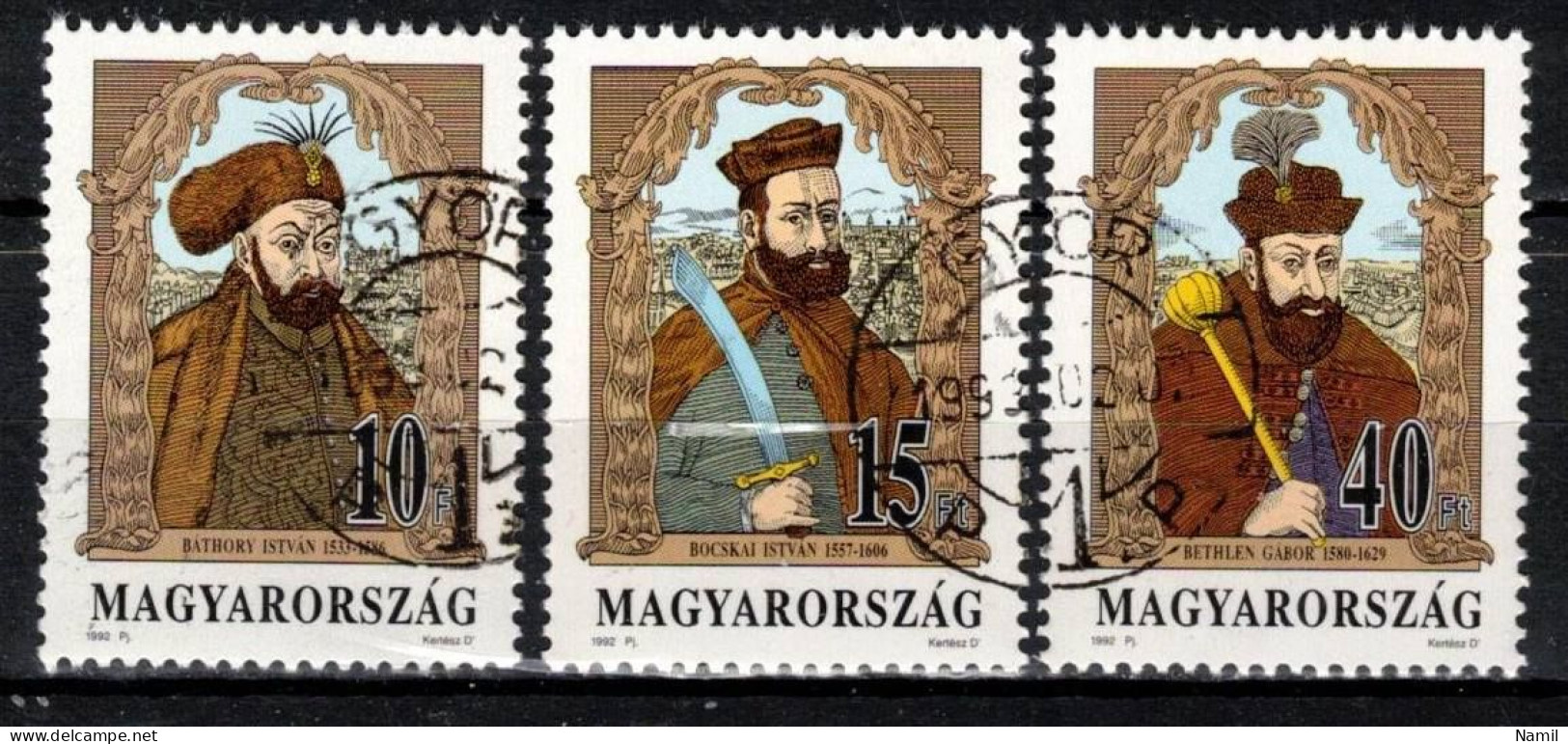 Hongrie 1992 Mi 4217-9 (Yv 3389-91), Obliteré - Gebraucht