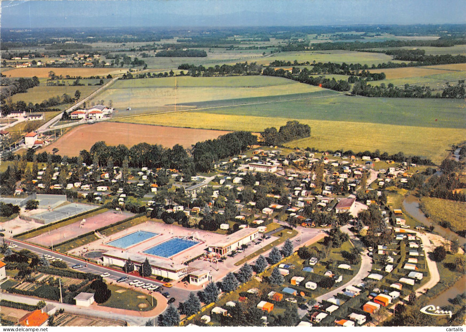 01-VILLARS LES DOMBES-LE CAMPING-N°613-A/0005 - Villars-les-Dombes