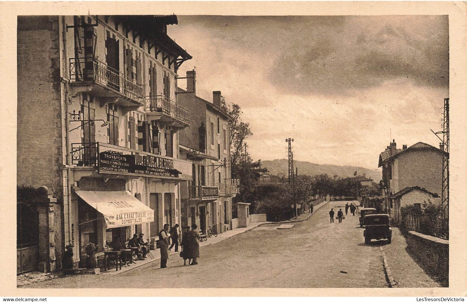 FRANCE - Hendaye - Route - Carte Postale Ancienne - Hendaye