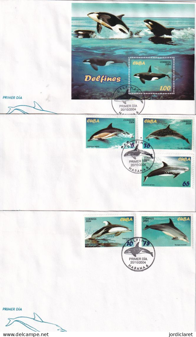 FDC CUBA 2004 - Dolfijnen