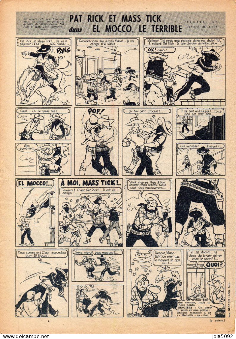 TINTIN Actualités Supplément Au Journal Tintin N°342  Du 12 Mai 1955 - TIBET - Tintin
