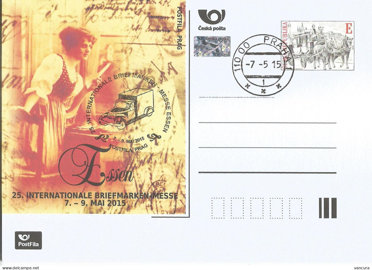 CDV A 207 Czech Republic .Essen Stamp Exhibition 2015 - Cartes Postales