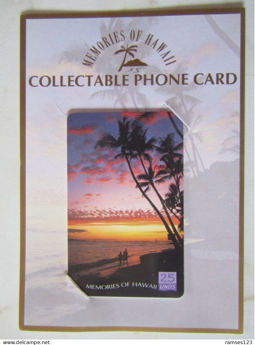 VERY RARE   MEMORIES OF HAWAII  25 UNITS  SUNSET  PALM TREES  BEACH  ONLY 250 ISSUED  TOP MINT - Hawaï