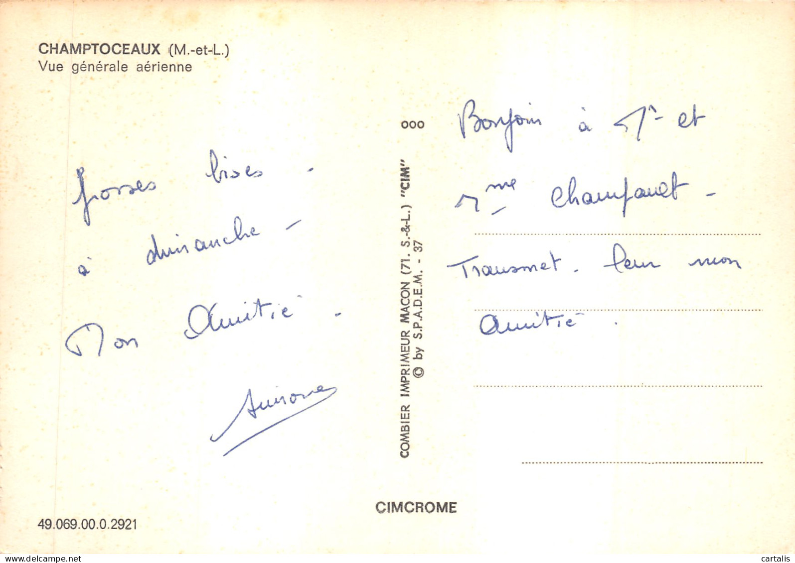 49-CHAMPTOCEAUX-N°617-C/0263 - Champtoceaux