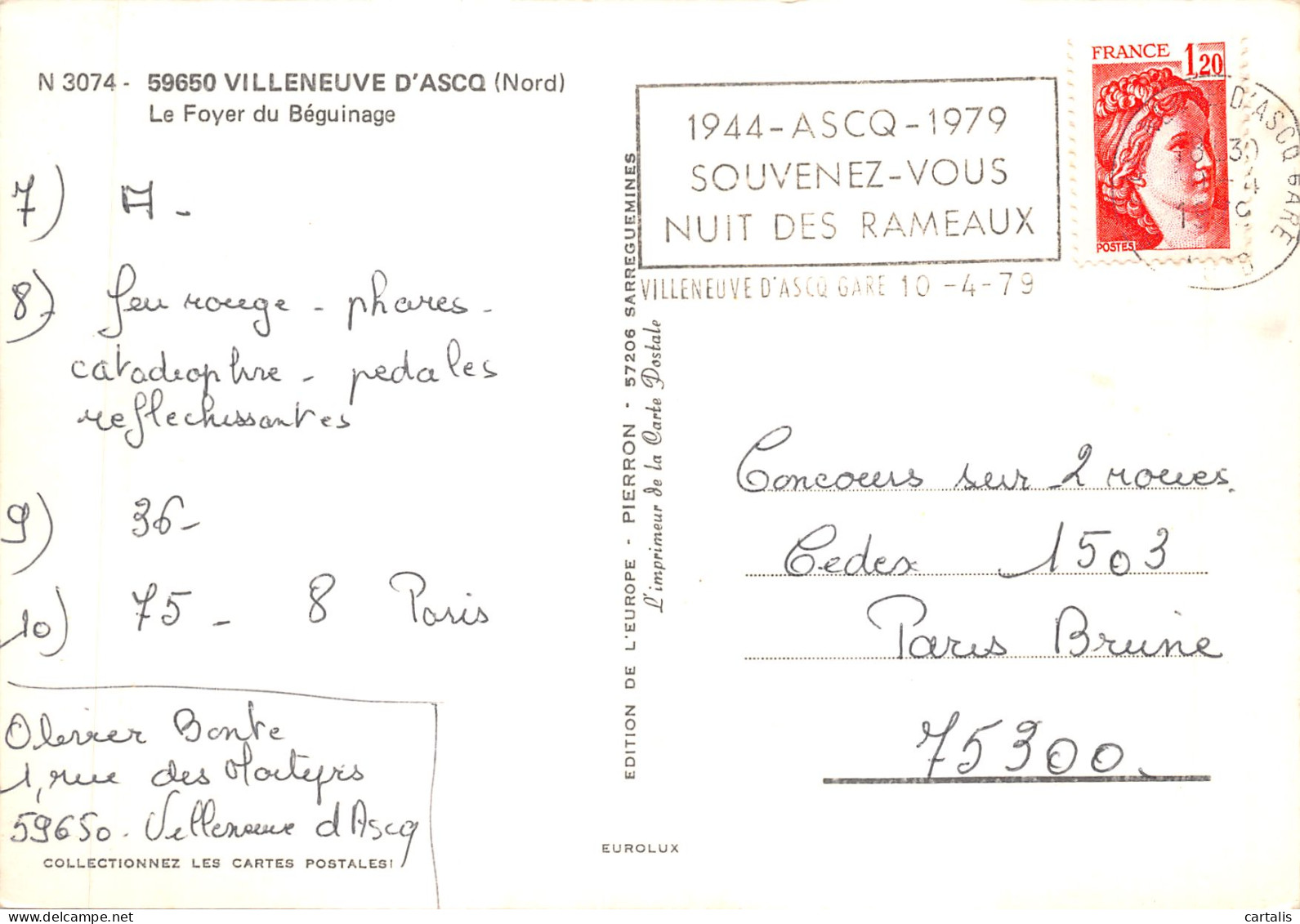 59-VILLENEUVE D ASCQ-N°618-C/0145 - Villeneuve D'Ascq