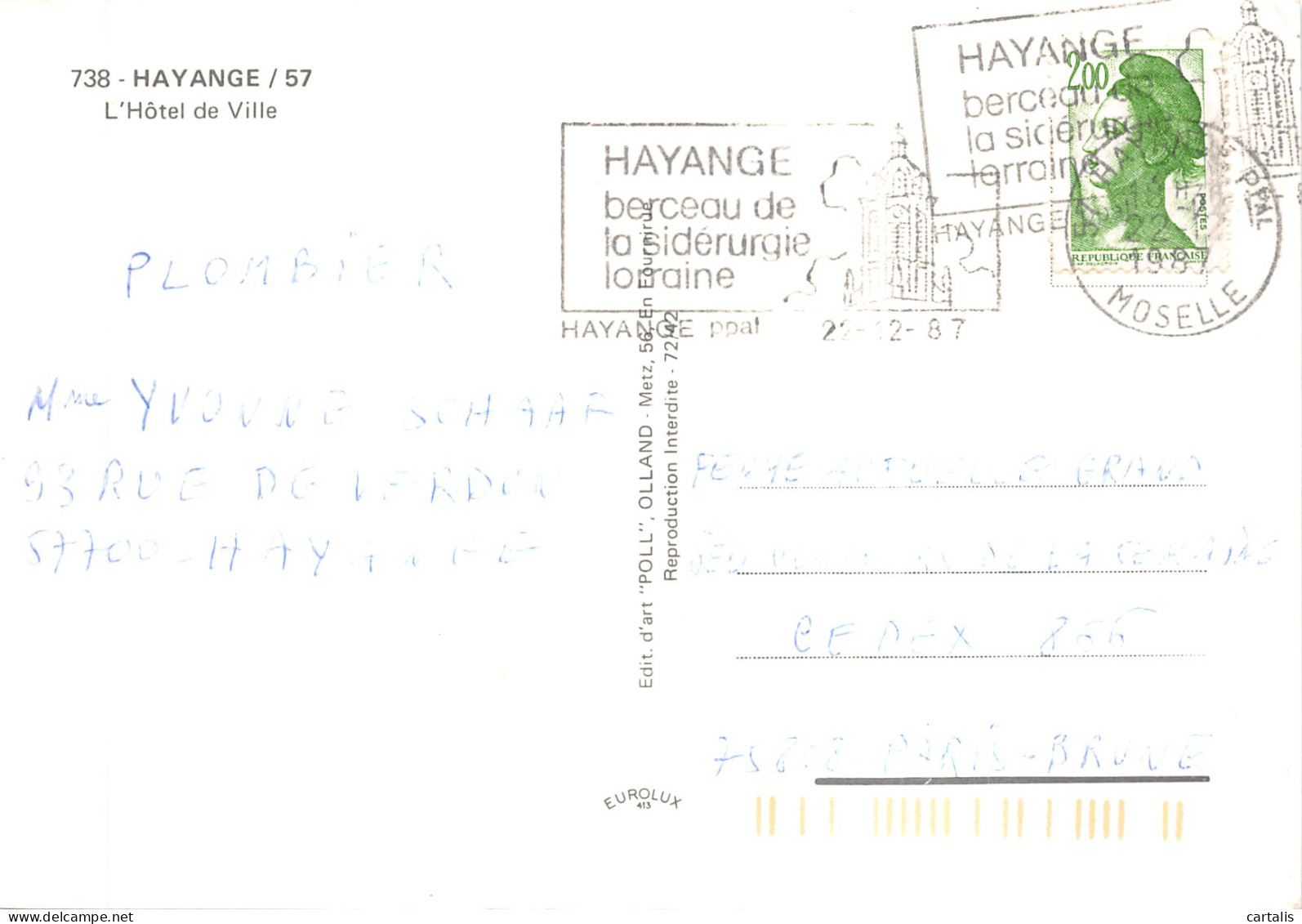 57-HAYANGE-N°618-B/0167 - Hayange