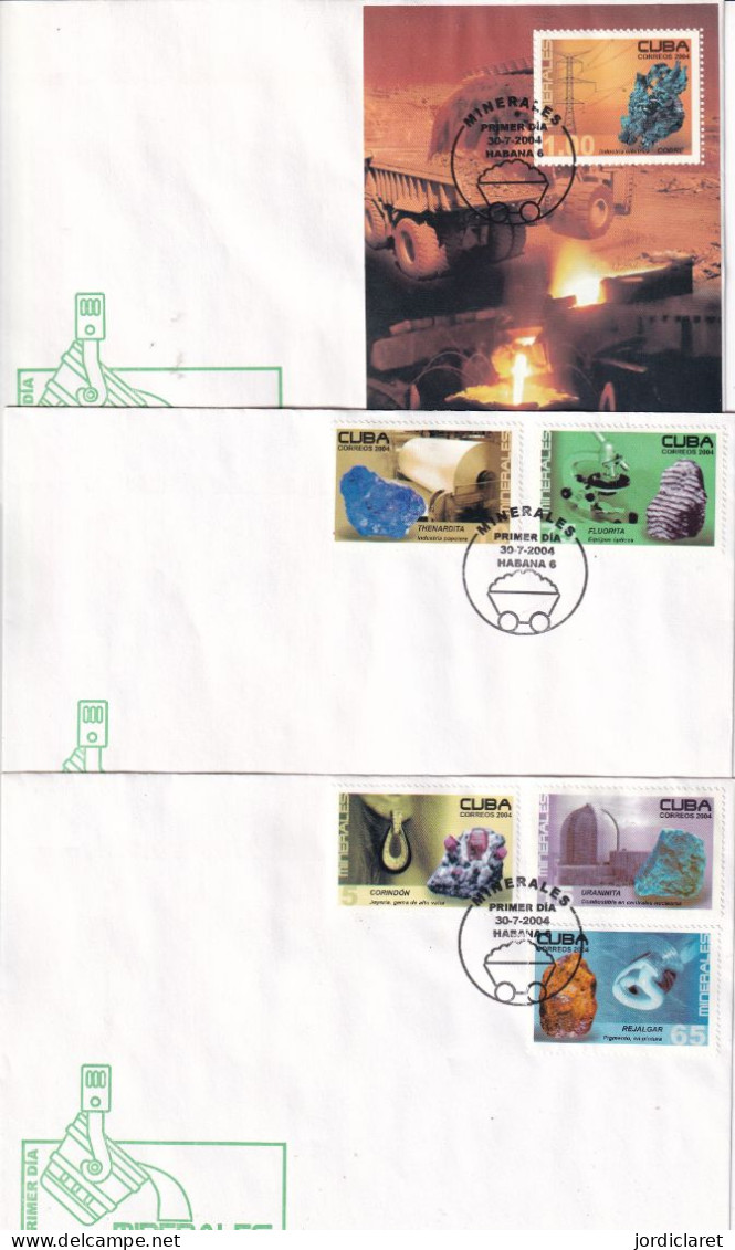 FDC   CUBA 2004 - Minerals