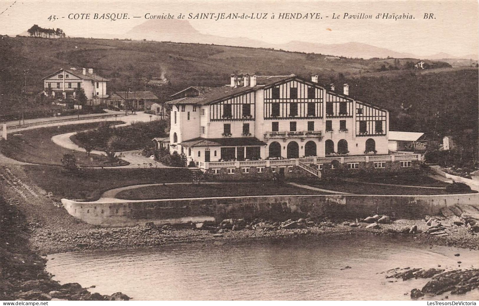 FRANCE - Hendaye - Corniche De Saint Jean De Luz - Le Pavillon D'Haiçabia - Carte Postale Ancienne - Hendaye