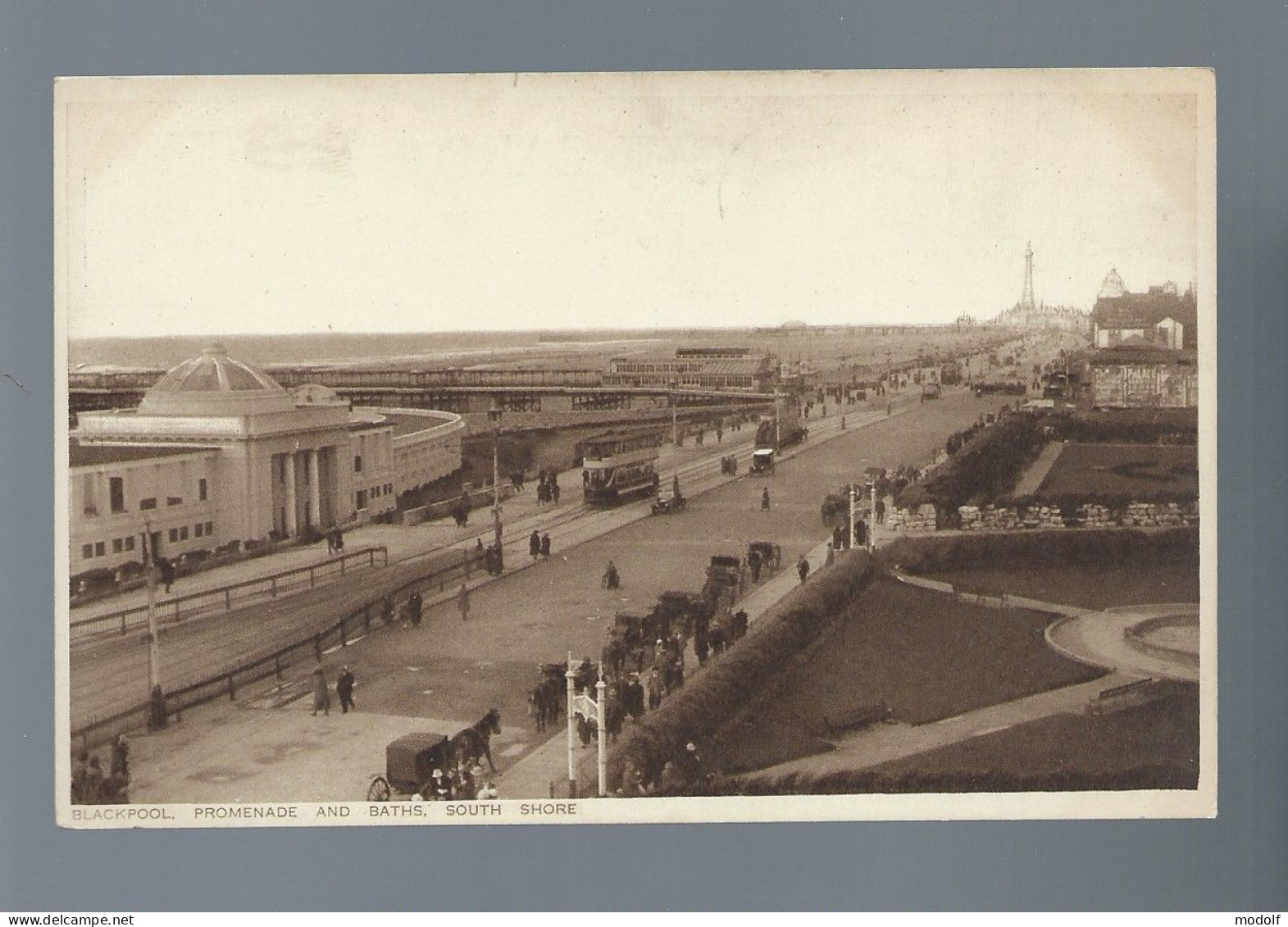 CPA - Royaume-Uni - Blackpool - Promenade And Baths, South Shore - Non Circulée - Blackpool