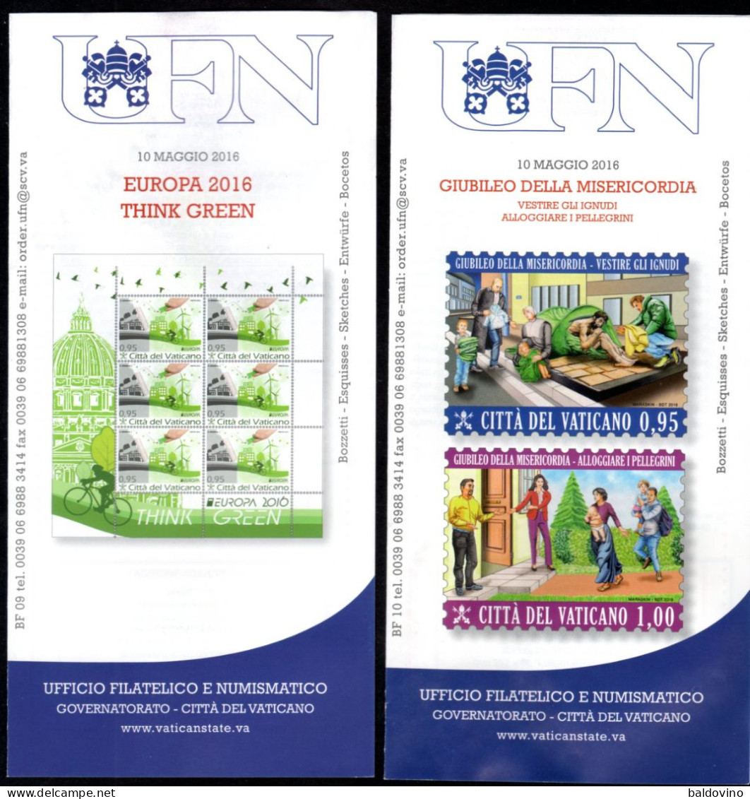 Vaticano 2016 23 Bollettini Ufficiali Emissioni Filatelico-numismatiche - Lettres & Documents