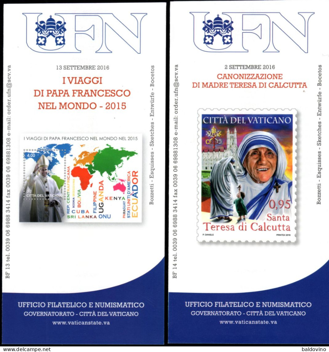 Vaticano 2016 23 bollettini ufficiali emissioni filatelico-numismatiche