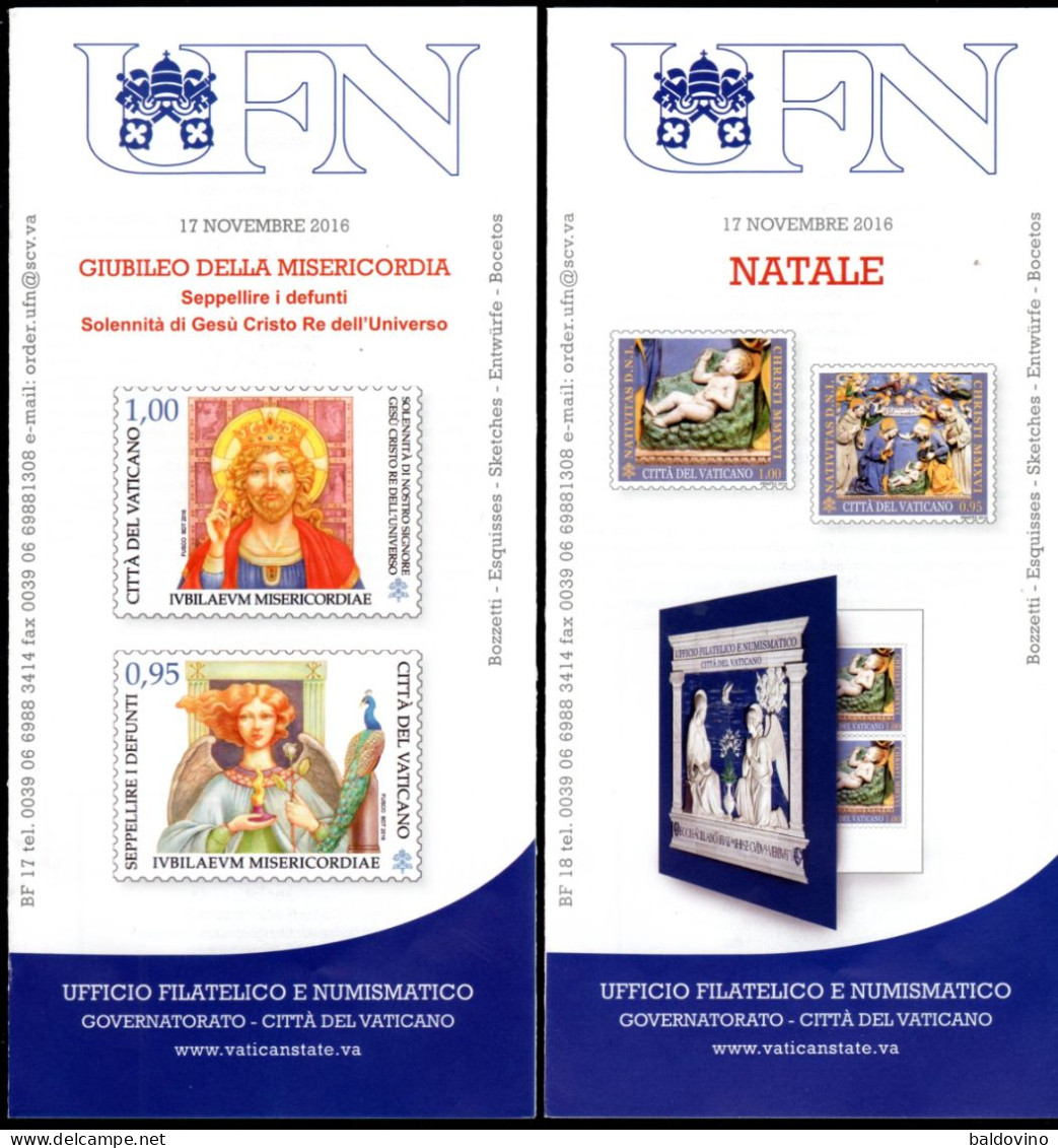 Vaticano 2016 23 bollettini ufficiali emissioni filatelico-numismatiche