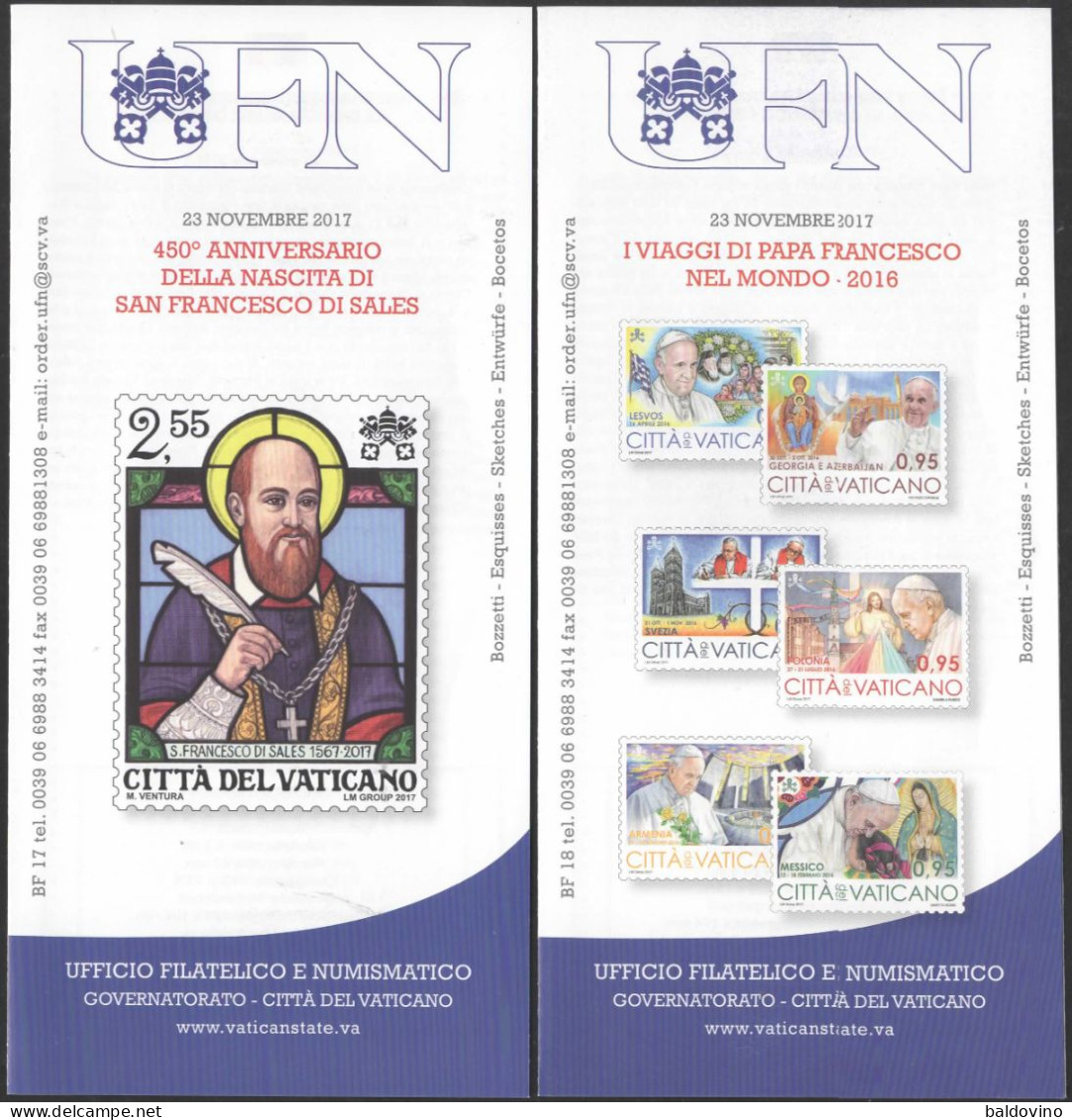 Vaticano 2017 22 bollettini ufficiali emissioni filatelico-numismatiche