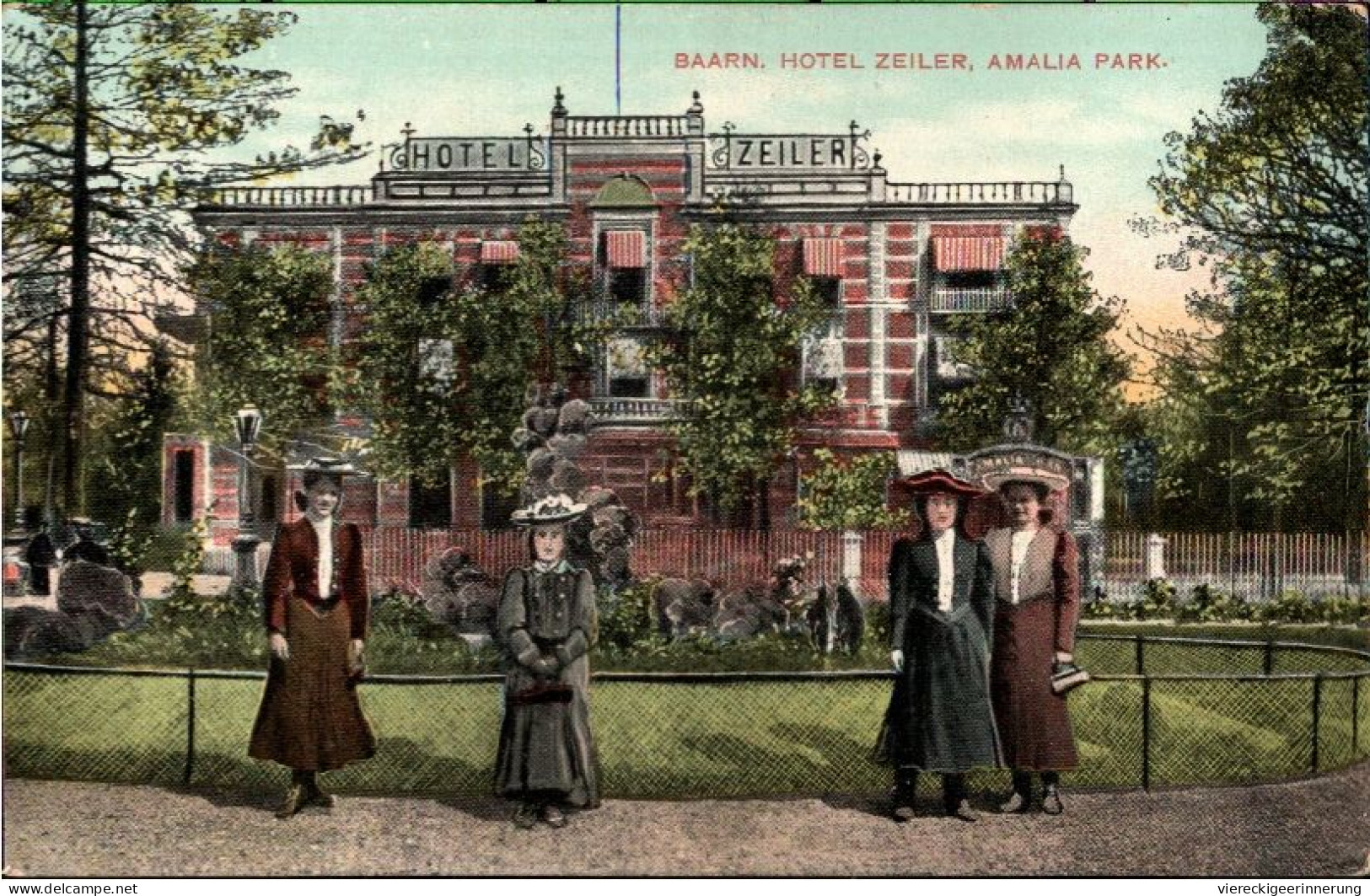 ! Alte Ansichtskarte Baarn, Hotel Zeiler, Niederlande - Baarn