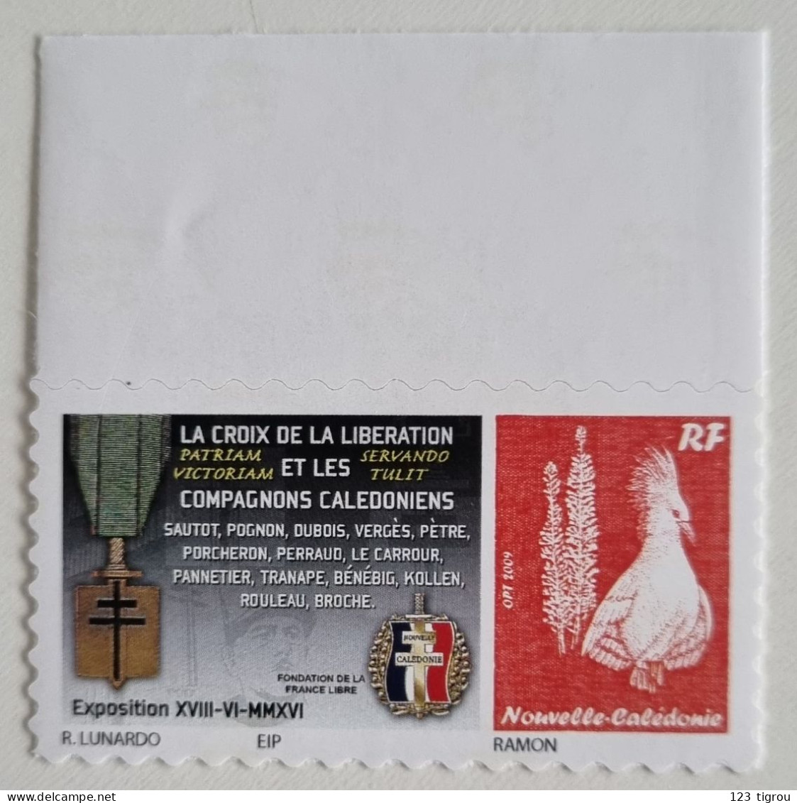 CAGOU PERSONNALISE CROIX DE LA LIBERATION DE LUNARDO - Unused Stamps