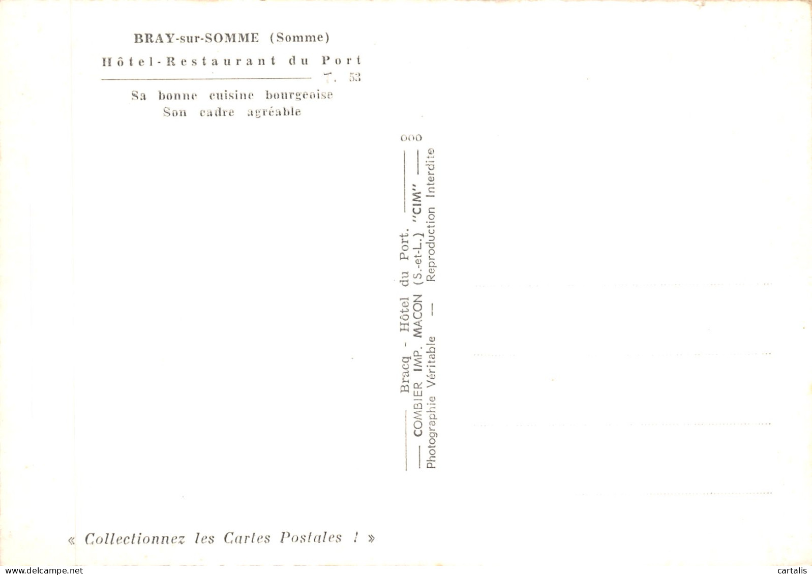 80-BRAY SUR SOMME-N°621-A/0197 - Bray Sur Somme