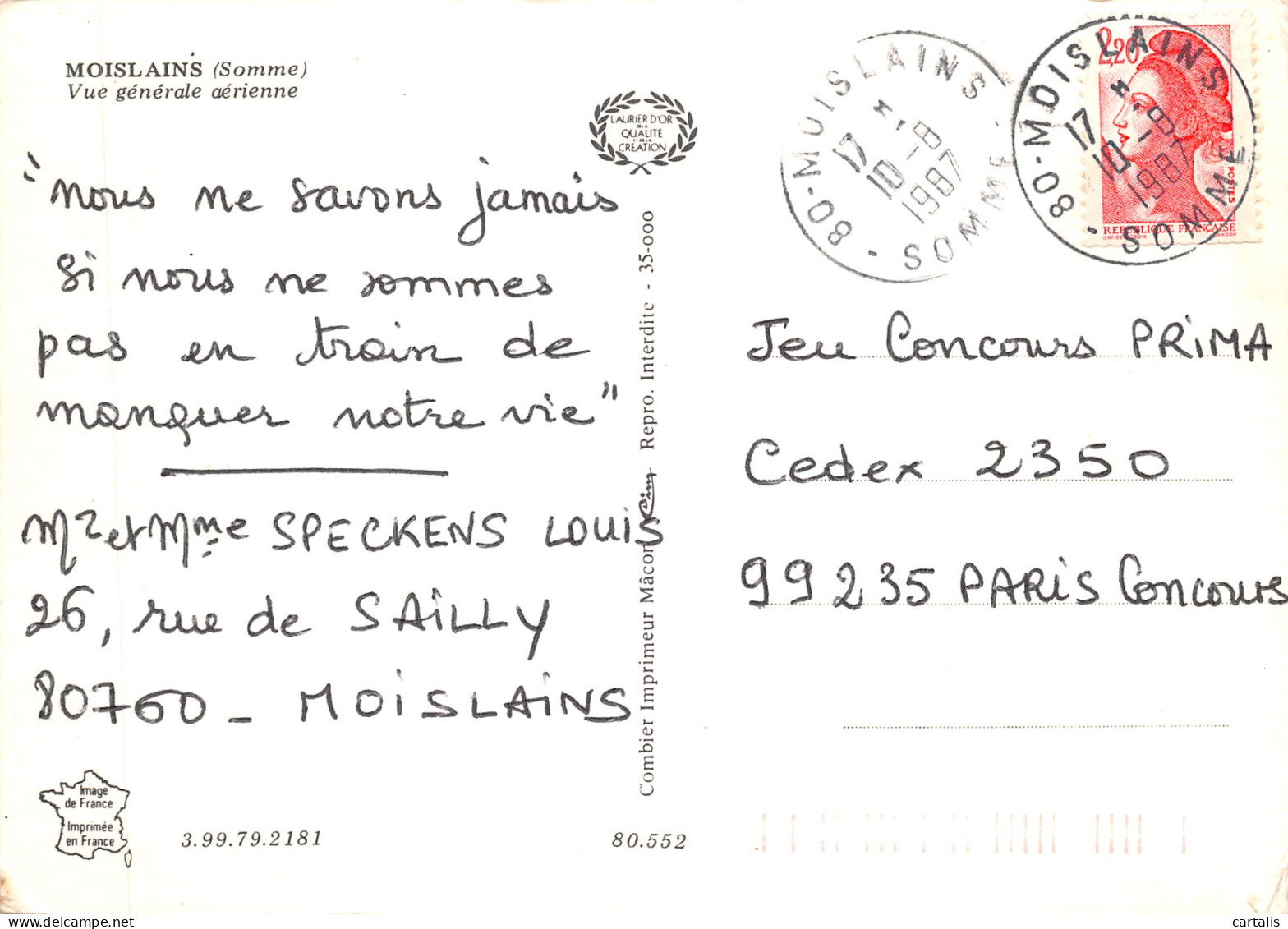 80-MOISLAINS-N°621-A/0171 - Moislains