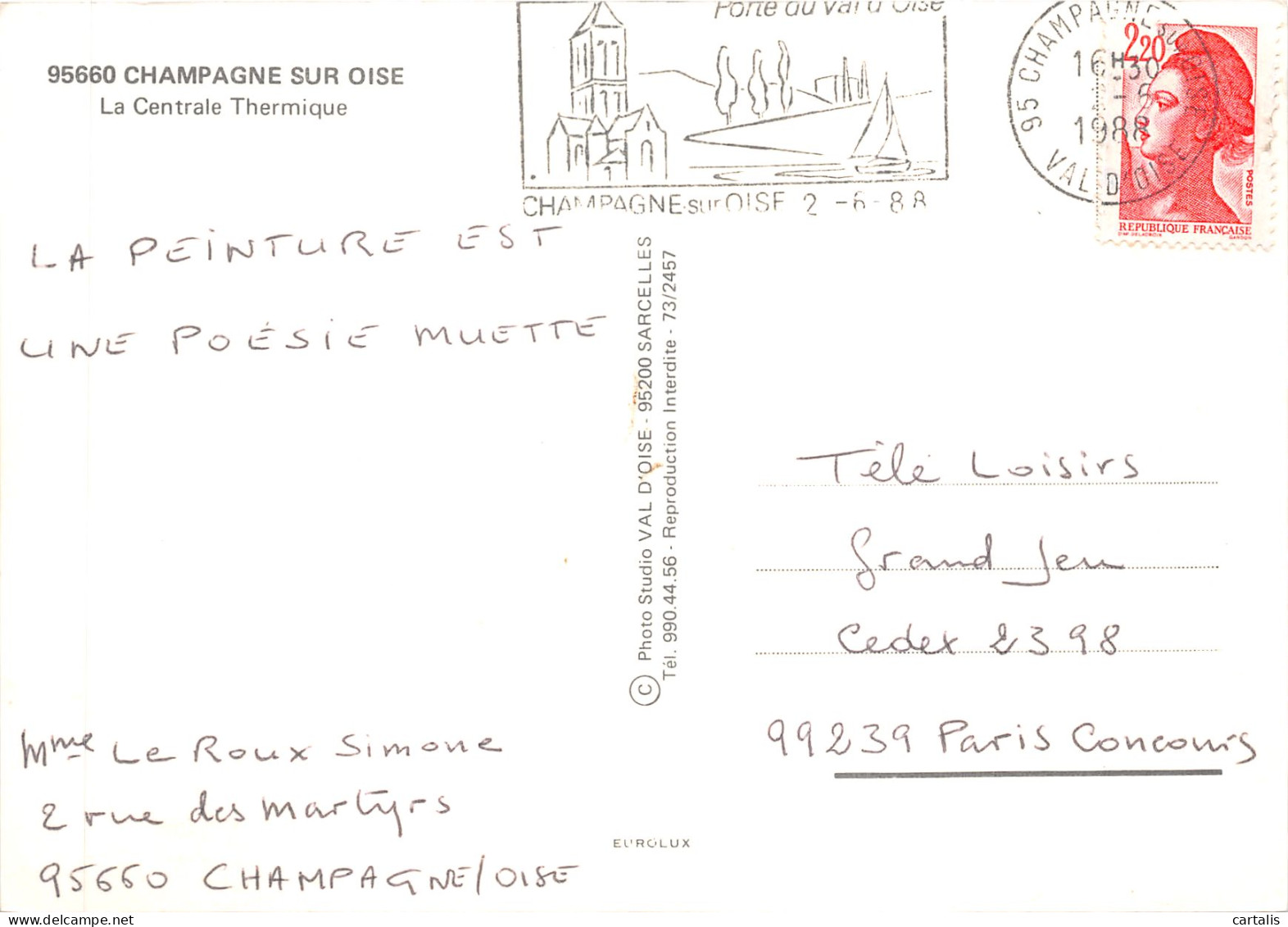 95-CHAMPAGNE SUR OISE-N°622-C/0151 - Champagne Sur Oise