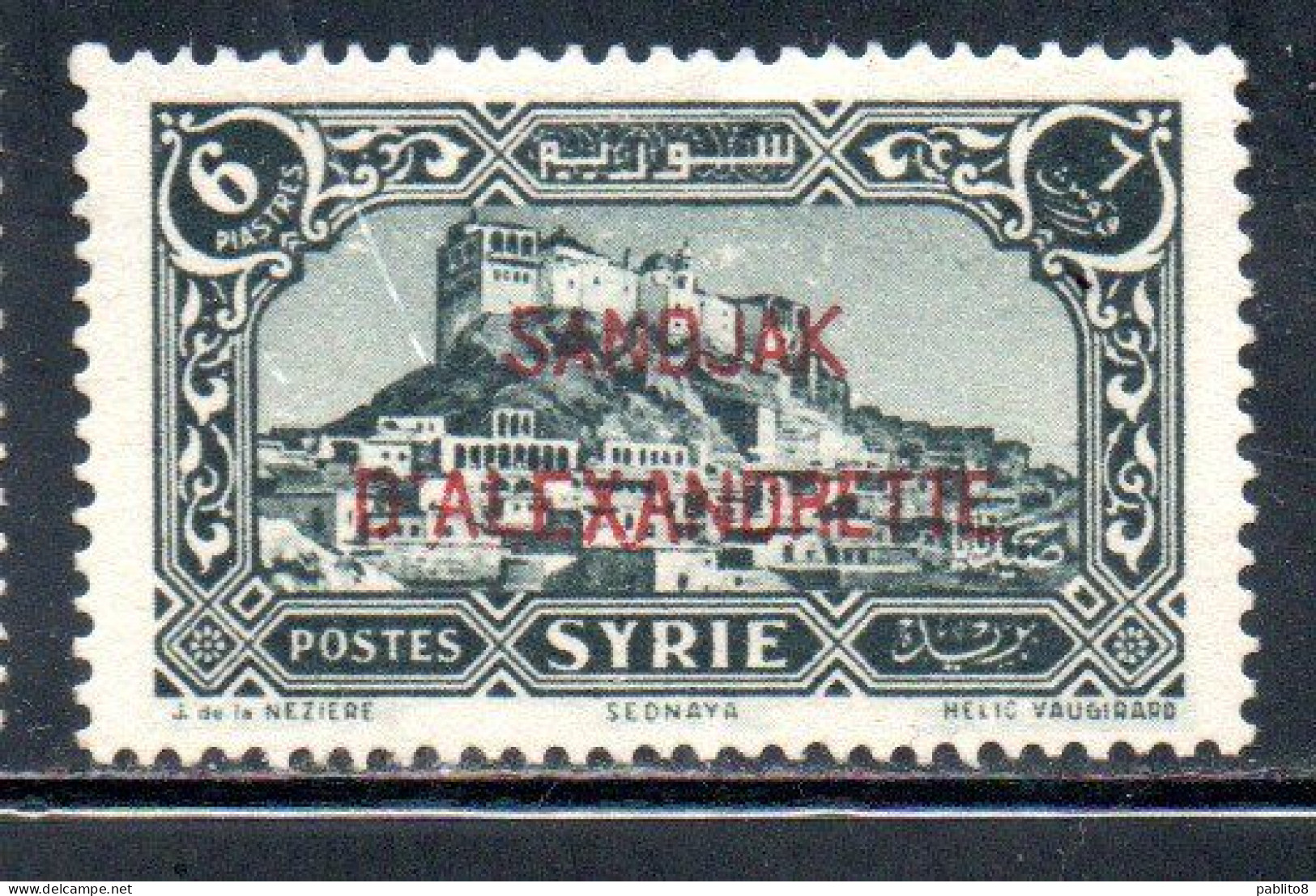 SANDJAK D'ALEXANDRETTE ALEXANDRETTA 1938 OVERPRINTED 6p MLH - Nuovi