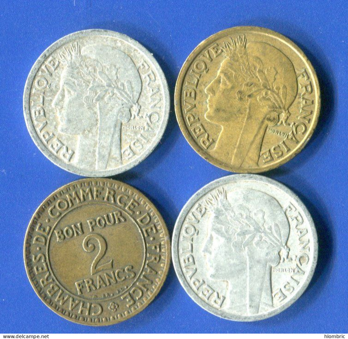 2 Fr  4 Pieces  1945 B +1945 C +1940 +1922 - 2 Francs
