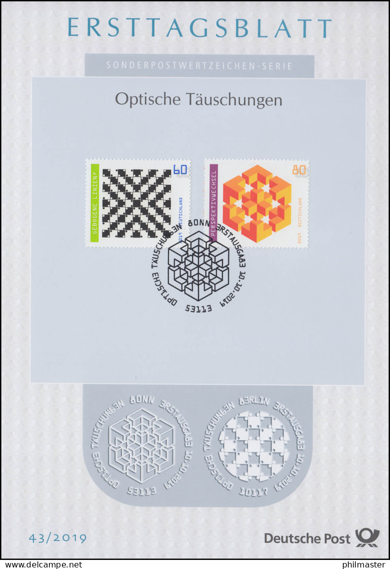 ETB 43/2019 Optische Täuschungen: Gebogene Linie? Und Perspektivwechsel - 2011-…