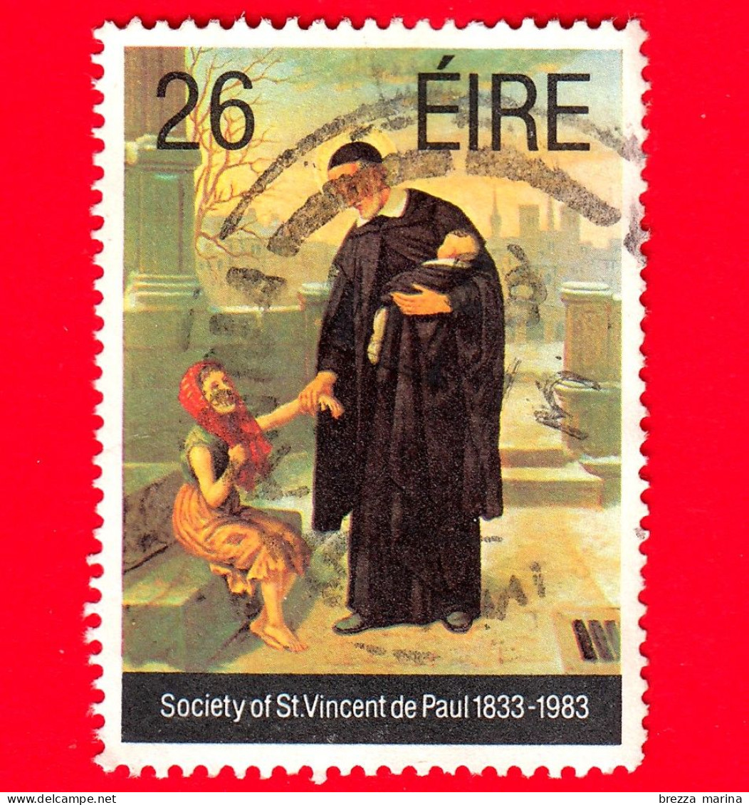 IRLANDA - EIRE - Usato - 1982 - Società Di San Vincenzo De Paoli 1833-1983 - 26 - Usados