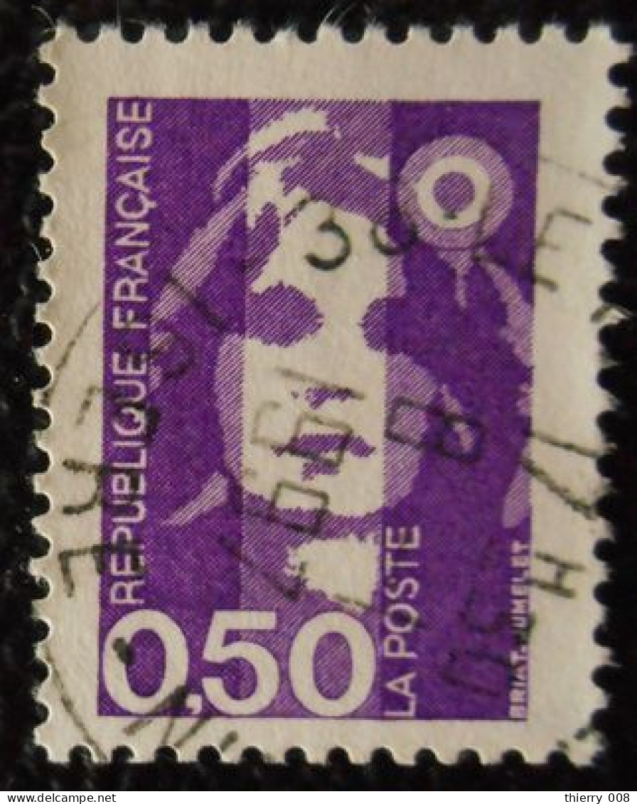 2619 France 1990 Oblitéré Marianne Du Bicentenaire Ou Briat 50 C Violet - 1989-1996 Bicentenial Marianne