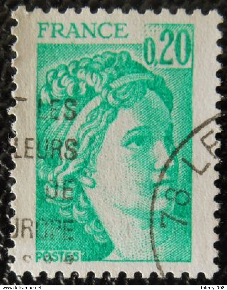 1967 France 1977-78 Oblitéré Sabine De Gandon D'après David 20 C émeraude - 1977-1981 Sabine Of Gandon