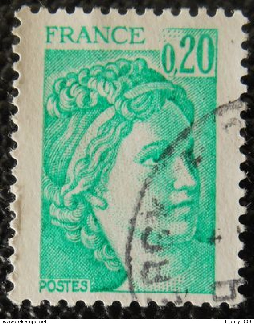 1967 France 1977-78 Oblitéré Sabine De Gandon D'après David 20 C émeraude - 1977-1981 Sabina Di Gandon