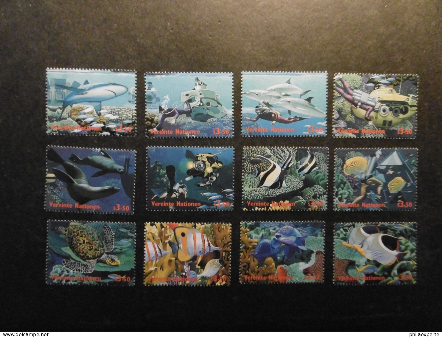 UNO Wien Mi. 252/263 ** Zum Jahr Des Ozeans - Unused Stamps