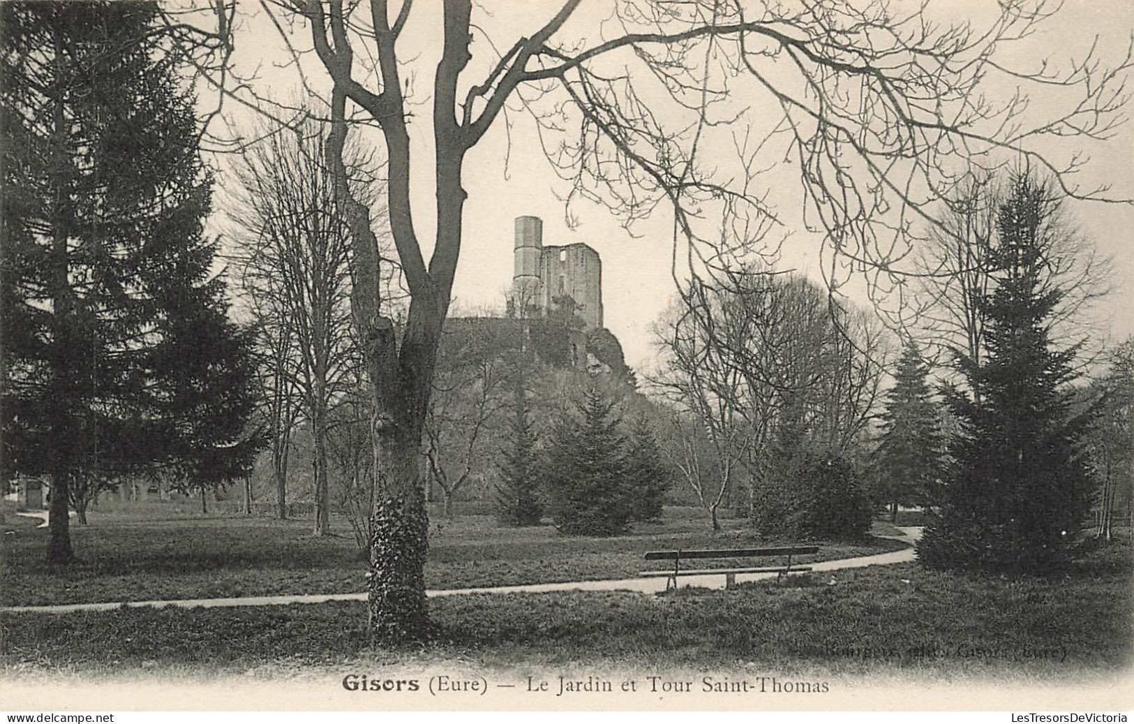 FRANCE - Gisors - Le Jardin Et Tour Saint Thomas - Carte Postale Ancienne - Gisors