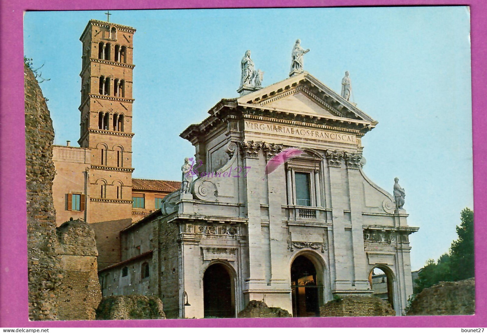 ITALIE ITALY - ROMA ROME - BASILICA S. MARIA NOVA Façade Et Clocher Roman  - Churches