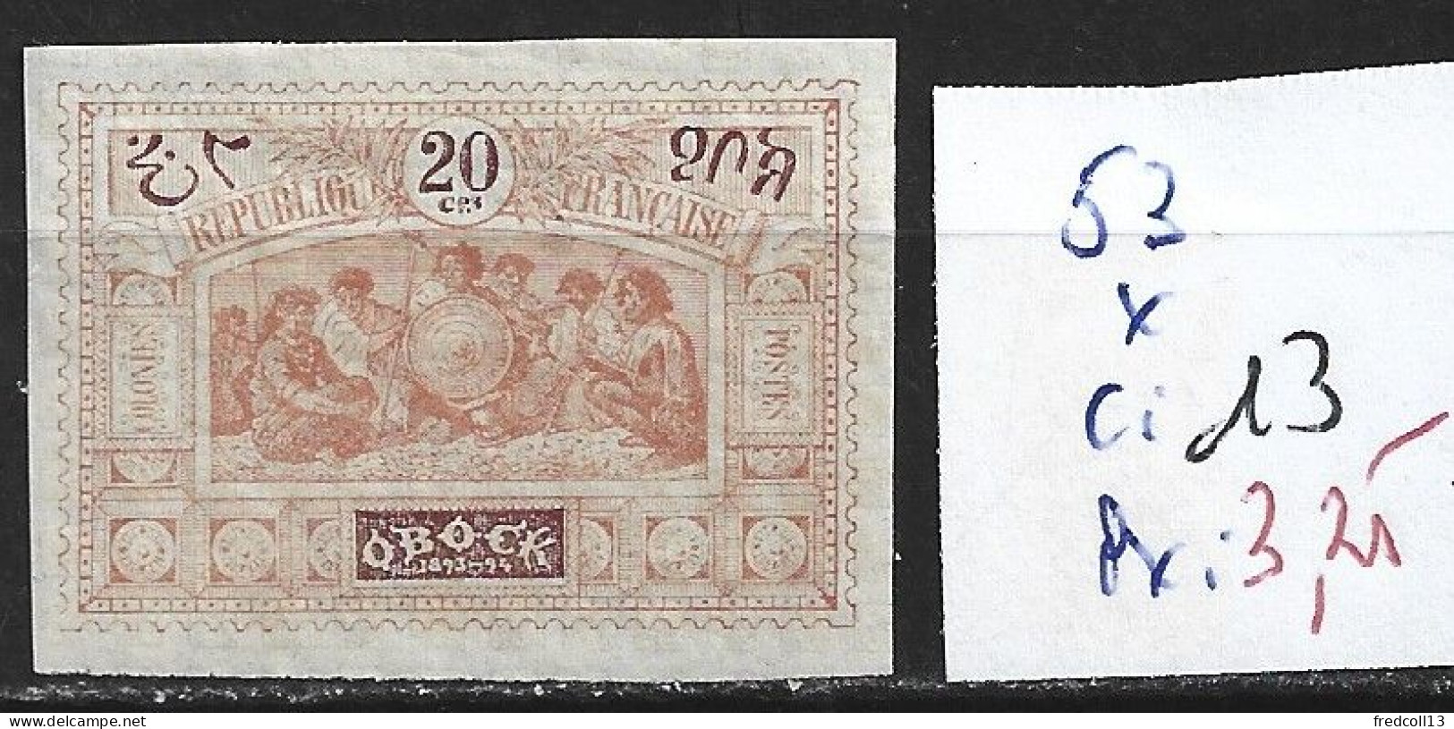 OBOCK 53 * Côte 13 € - Unused Stamps