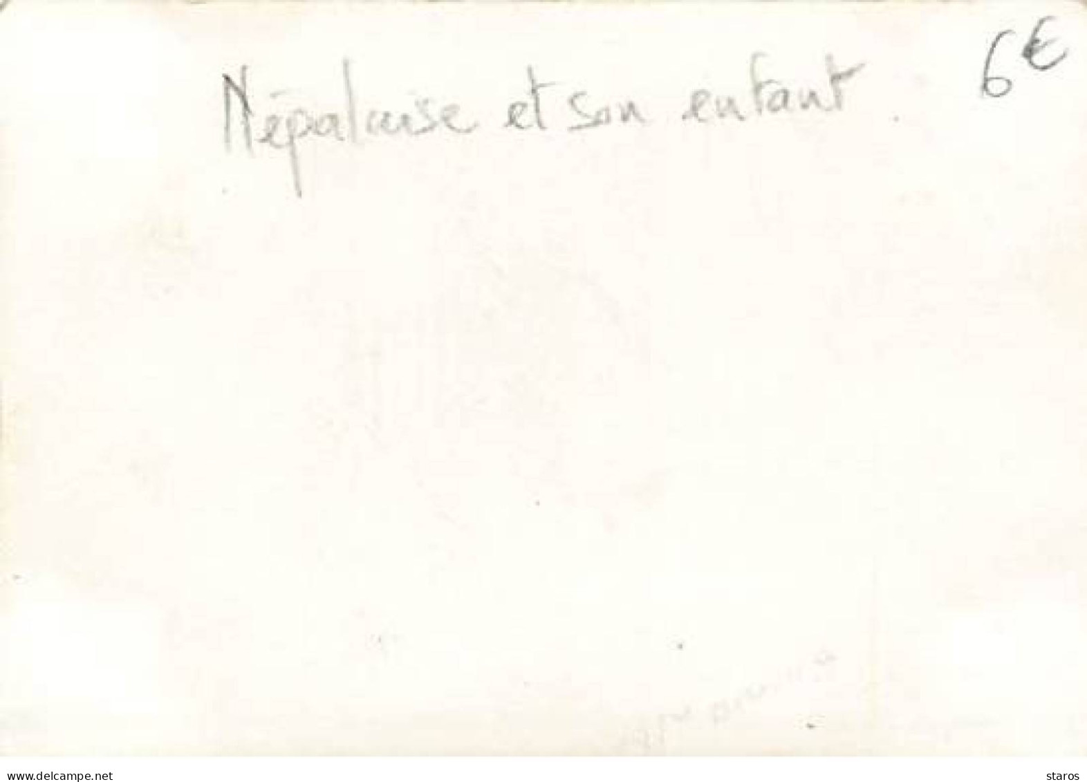 Photo - Népal - Népalaise Et Son Enfant -  Format 6,5 X 9,5 Cm - Nepal