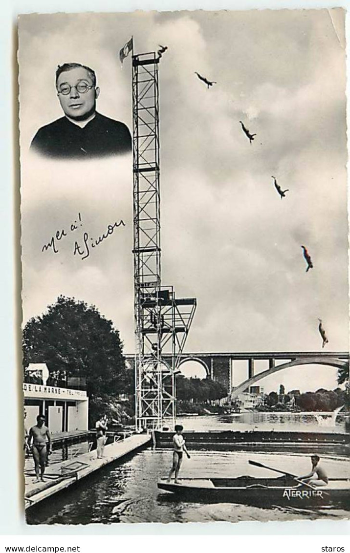 Sport - Natation - Plongeon - L'Abbé Robert Simon Dit Le Curé Volant ... Nogent-le-Perreux - High Diving