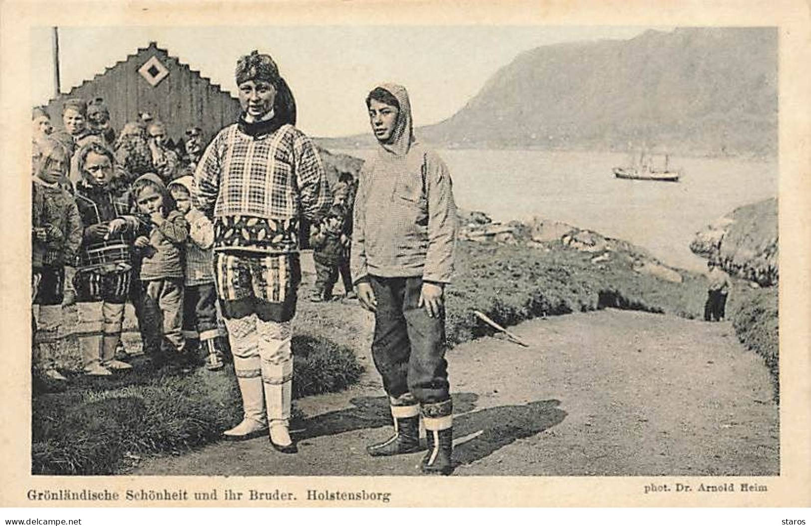 Groenland - HOLSTENSBORG - Grönländische Schönheit Und Ihr Bruder - Beauté Groenlandaise Et Son Frère - Groenlandia