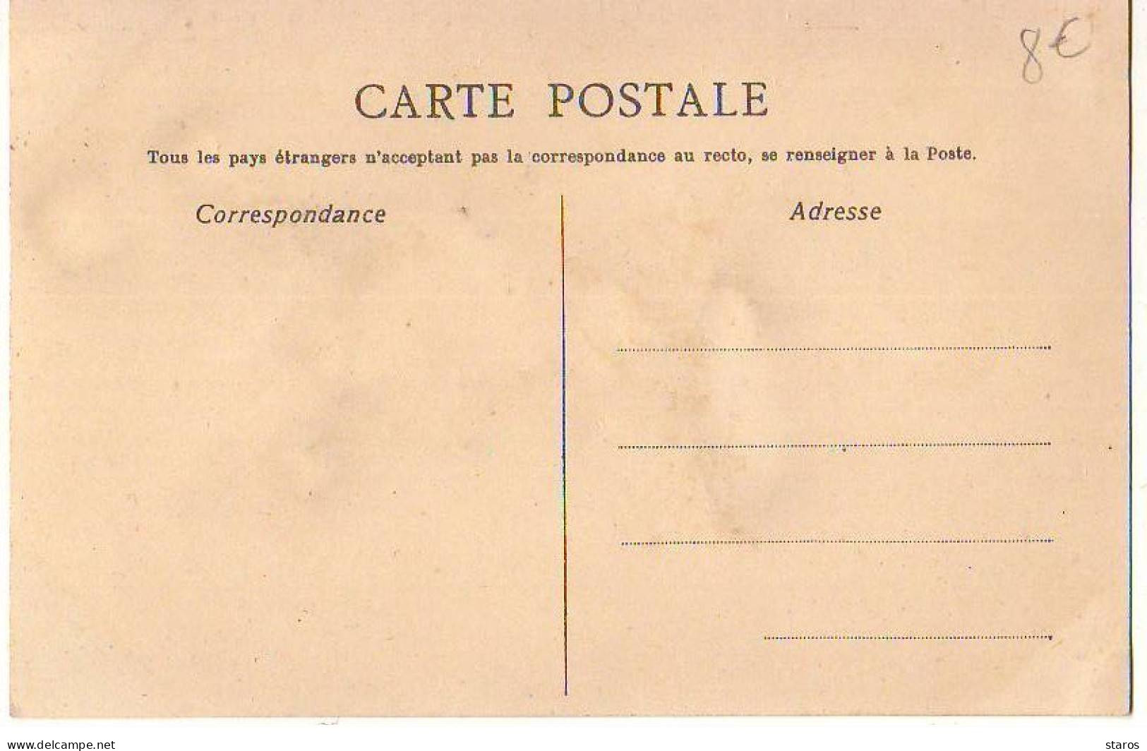 Carte Avec Chromo - Souvenir Du 1er Avril - Ange Portant Des Fleurs, Sur Le Dos D'un Poisson - 1er Avril - Poisson D'avril