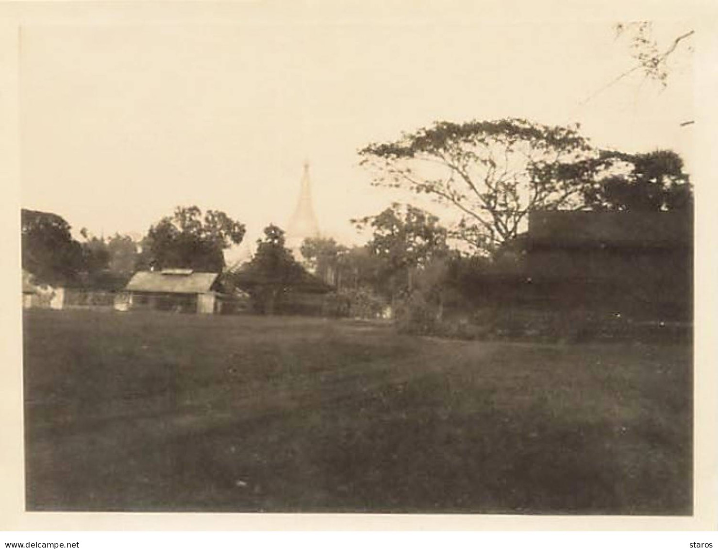 Photo - Myanmar - Rangoon - Shwe Dagon Pagoda - 1937 - Format 11 X 8,5 Cm - Myanmar (Birma)