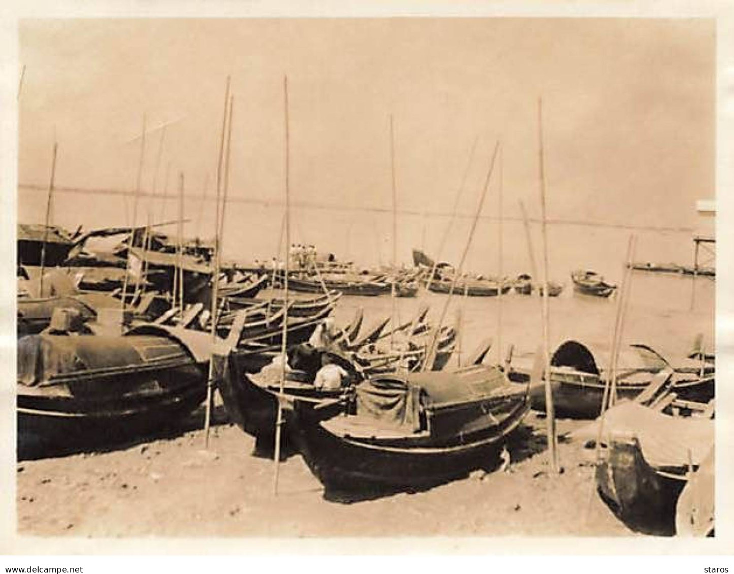 Photo - Myanmar - Rivière à RANGOON Barques  - 1937 - Format 11 X 8,5 Cm - Myanmar (Burma)