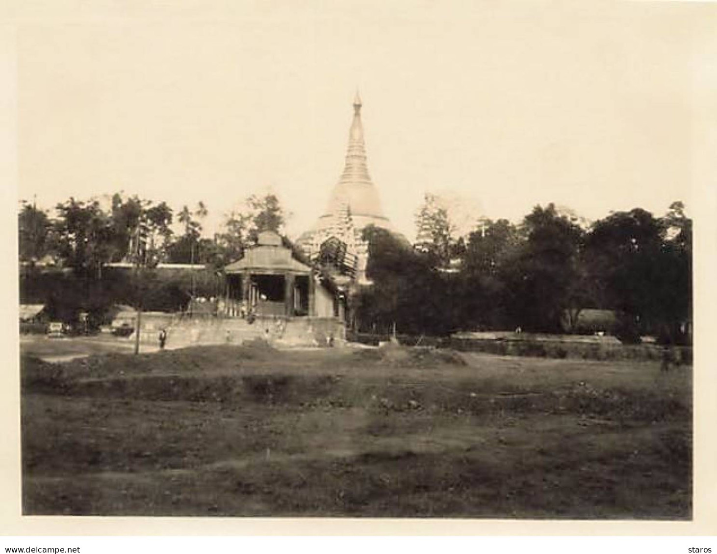 Photo - Myanmar - Rangoon - Entrée Shwe Dagon Pagoda - 1937 - Format 11 X 8,5 Cm - Myanmar (Birma)