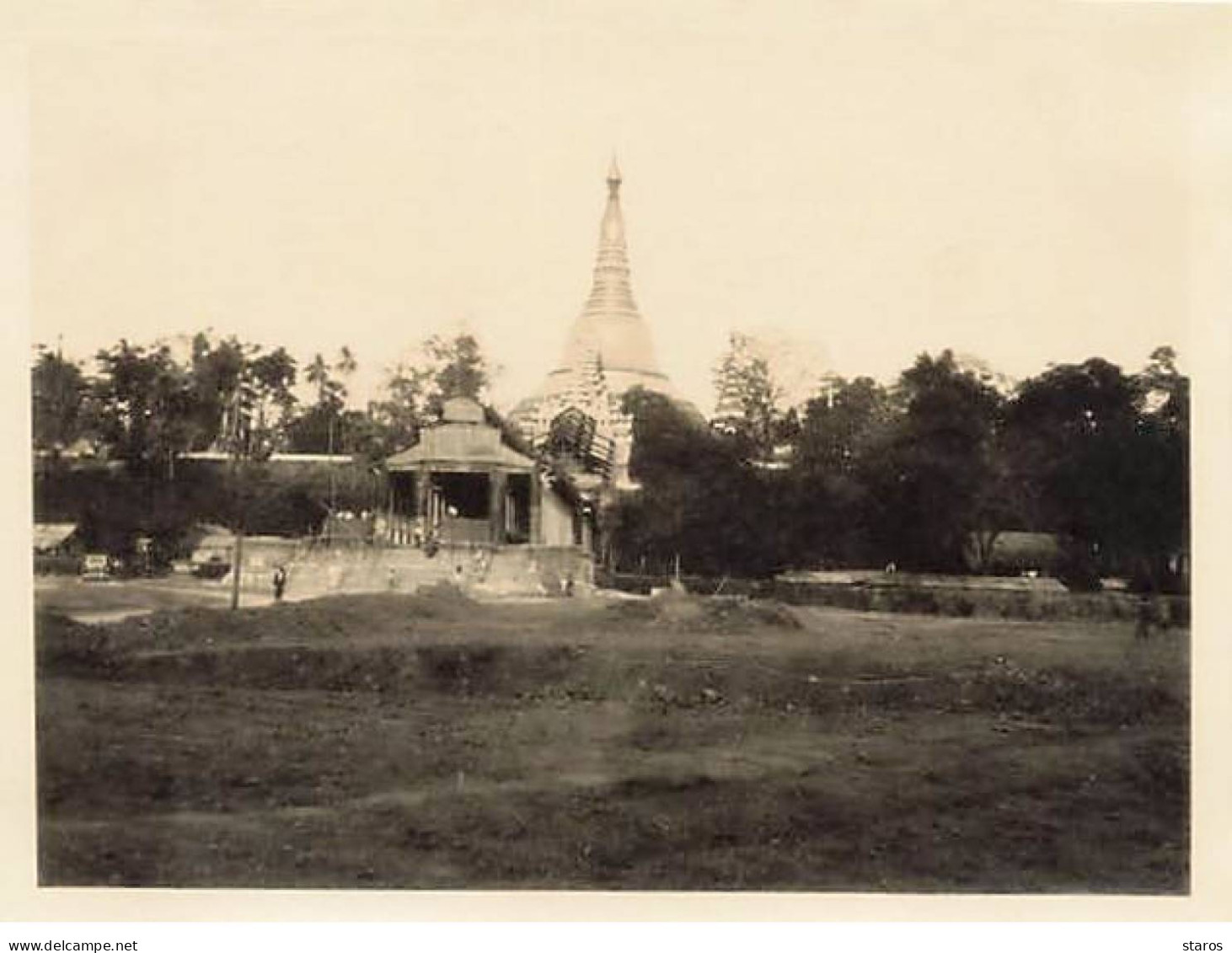 Photo - Myanmar - Rangoon - Entrée Shwe Dagon Pagoda - 1937 - Format 11 X 8,5 Cm - Myanmar (Burma)