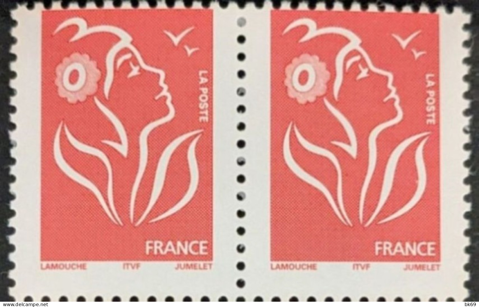 3764a LamoucheType II  Bien Décentré, La Paire - Unused Stamps