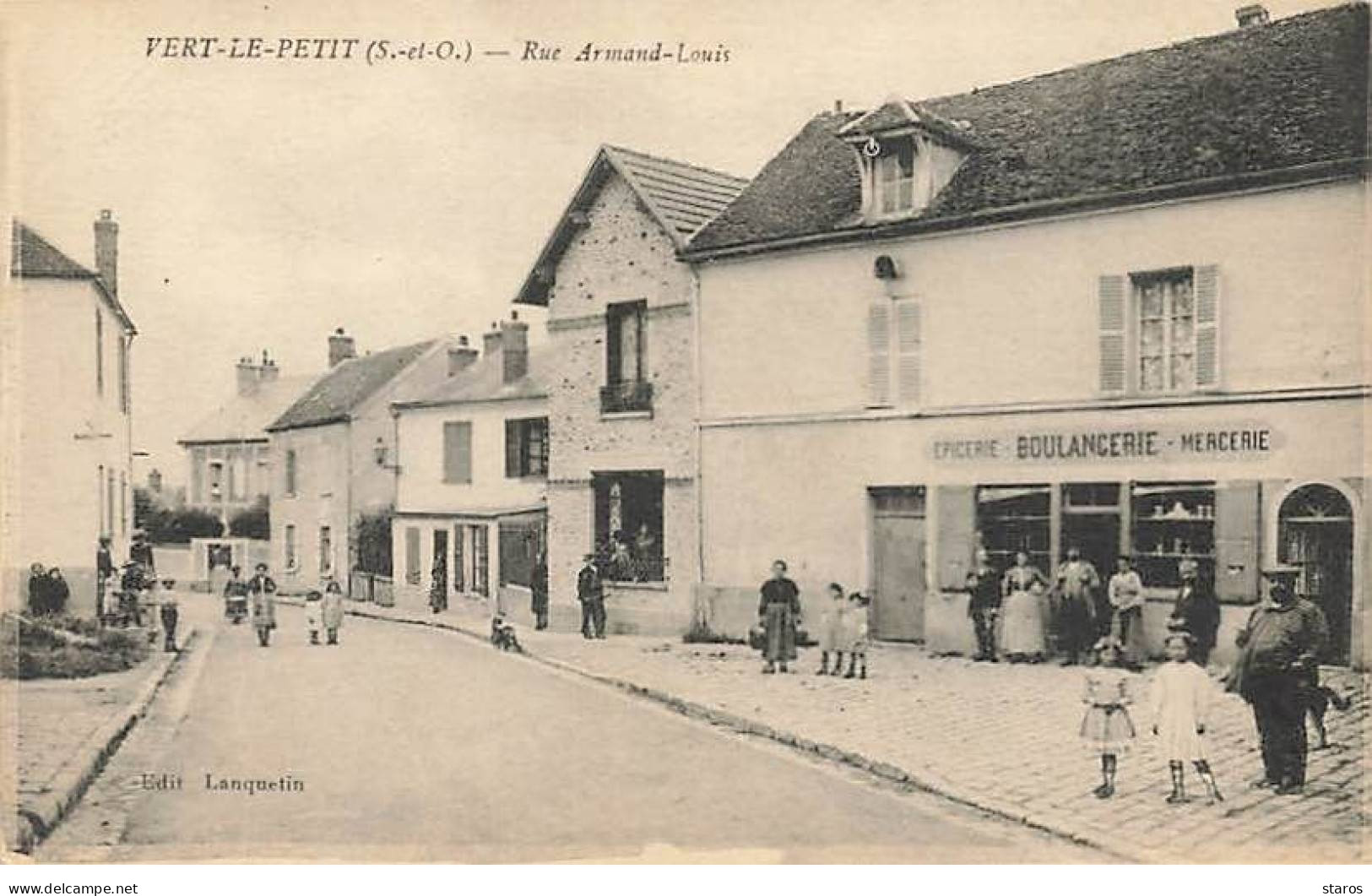 VERT-LE-PETIT - Rue Armand-Louis - Boulangerie, Mercerie - Vert-le-Petit