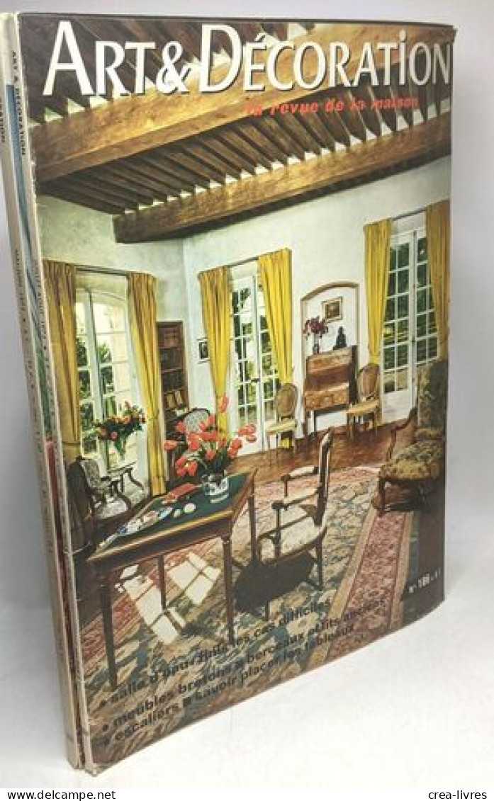 4 Numéros De Art & Décoration La Revue De La Maison: N°178 (1974) + N°180 (1975) + N°1977 + N°203 1977 - Décoration Intérieure