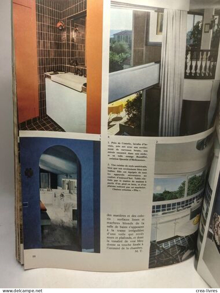 4 numéros de Art & décoration la revue de la maison: n°178 (1974) + n°180 (1975) + N°1977 + N°203 1977