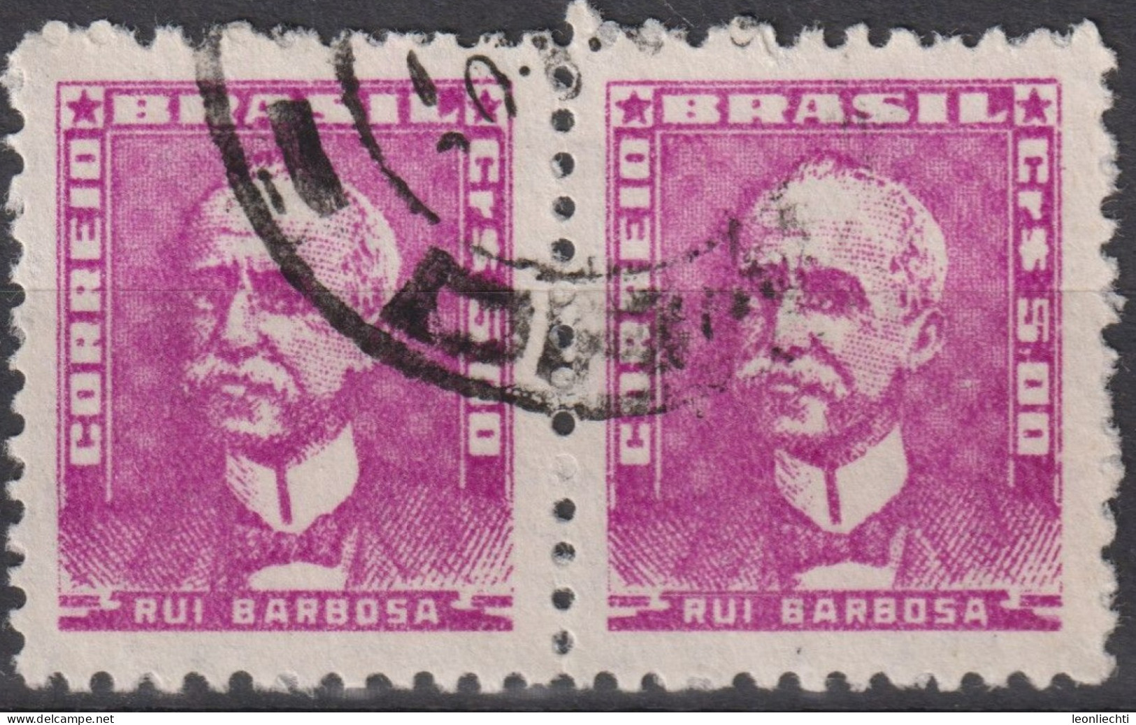 1956 Brasilien ° Mi:BR 869xI, Sn:BR 798, Yt:BR 584B, Rui Barbosa, Portraits - Famous People In Brazil History - Gebraucht