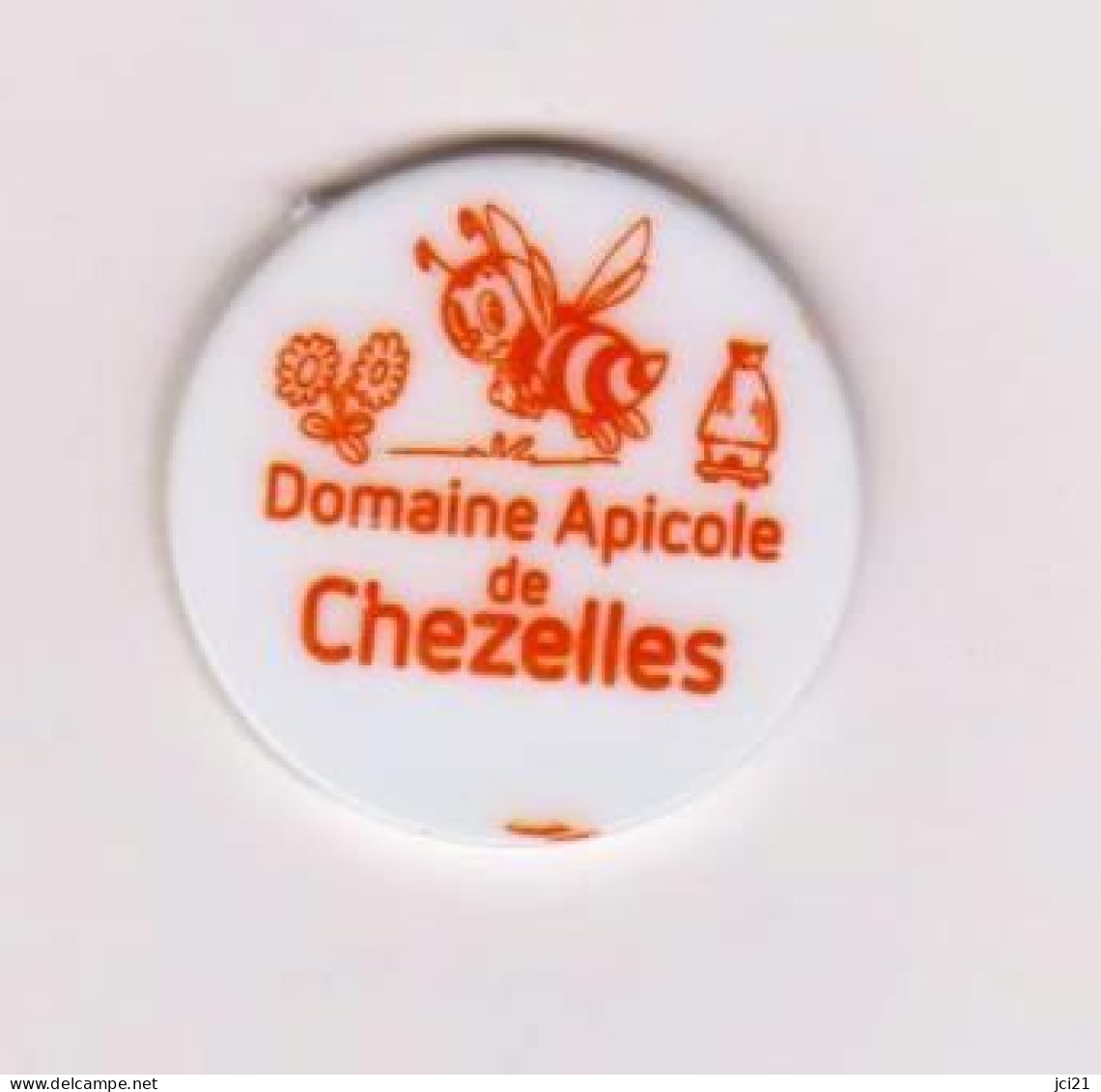 Jeton De Caddie  " Domaine Apicole De Chezelles "  Abeille Ruche Fleur []_Je159 - Jetons De Caddies